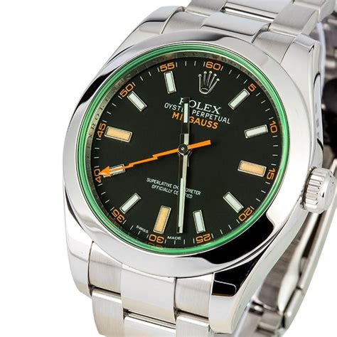 rolex milgauss green price singapore|rolex milgauss with green crystal.